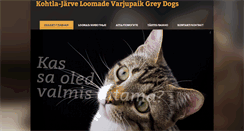 Desktop Screenshot of greydogs.ee